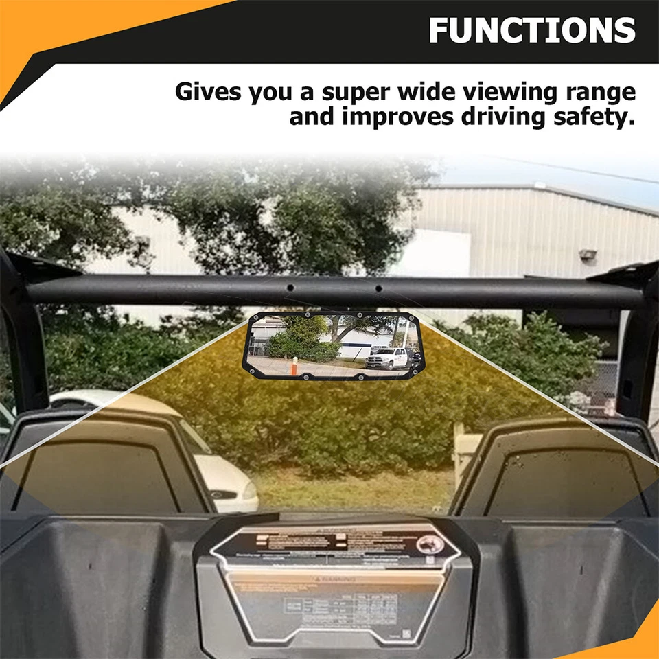 Espejo retrovisor central multiángulo para Can-Am Maverick Sport Trail 800/1000 UTV Foto 3 de 4