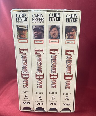 New & Sealed Lonesome Dove 4 Pack VHS, 4 Movies 1991 Cabin Fever Entertainment