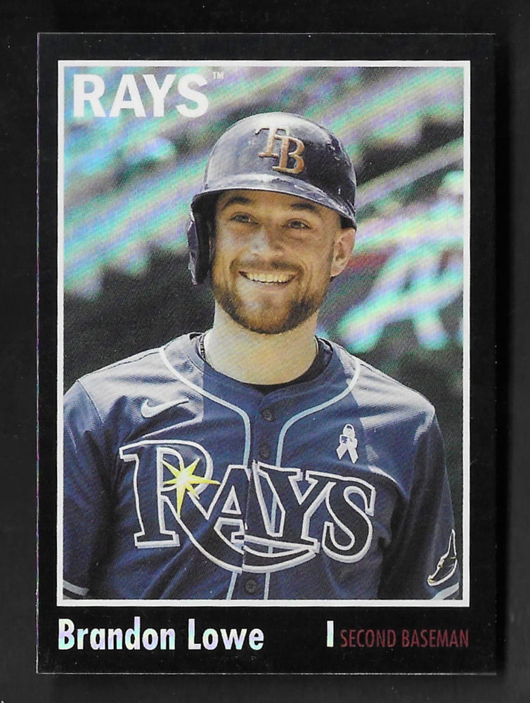 2024 Topps Archives - Brandon Lowe Black Foil  - RAYS
