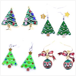 campana orecchini natalizi pupazzo di neve decorazioni natalizie creativi Set di orecchini natalizi campana orecchini natalizi pupazzo di neve decorazioni natalizie creativi Set di orecchini natalizi