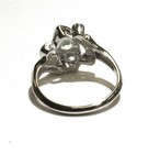 14k white gold .30ct SI1-2 H diamond Natural aquamarine gemstone ring 3g 6.25 — photo 5