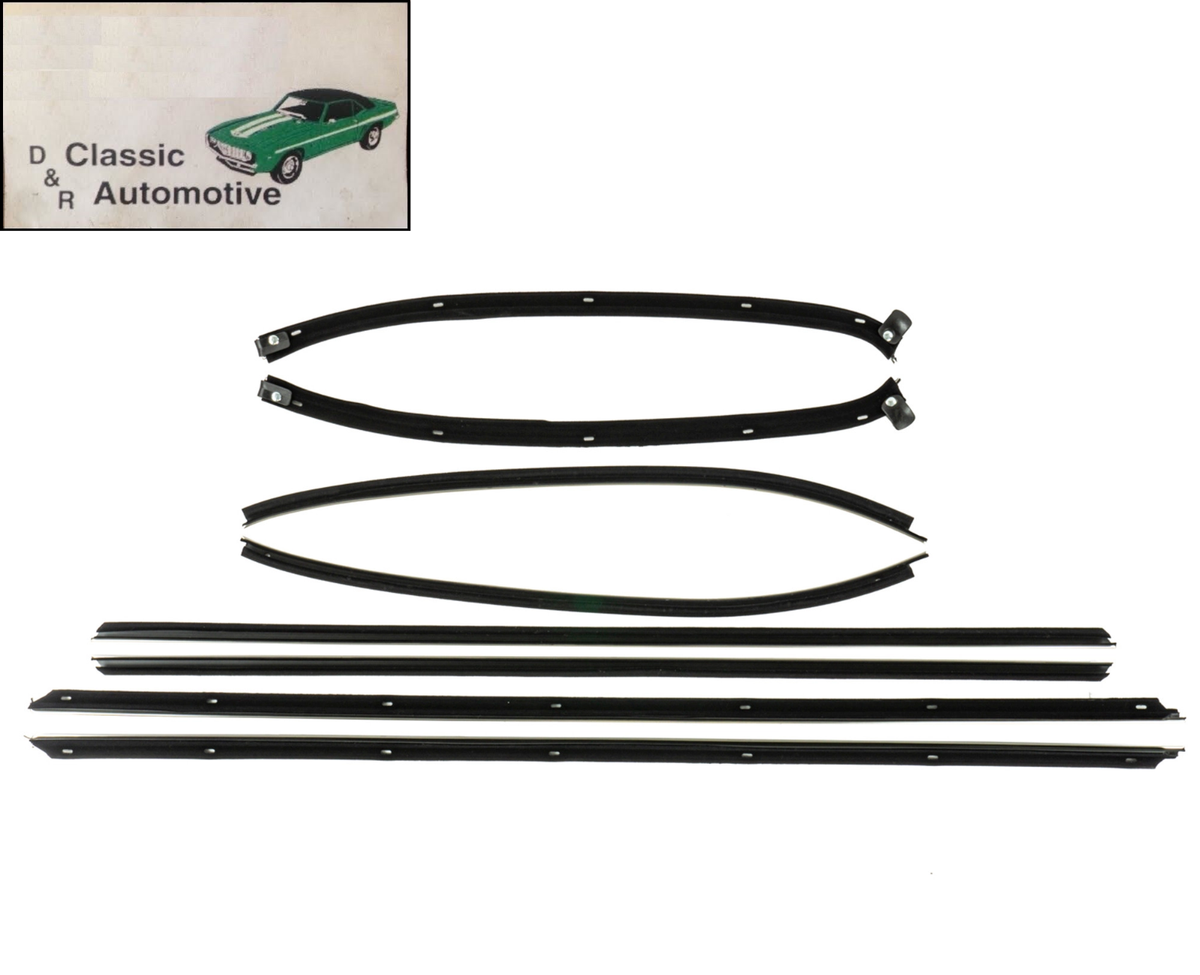 1969 Chevelle; 2 Door Hardtop; 8-Pc Window Felt Kit (Windowfelts