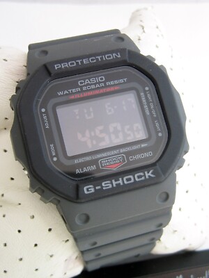 CASIO G-SHOCK UHR DIGITAL DW-5610 GRAU JAPAN SILIKON UNISEX ORIGINAL