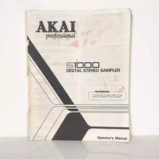 Akai S1000 Operator's Manual Original vintage Digital Stereo Sampler