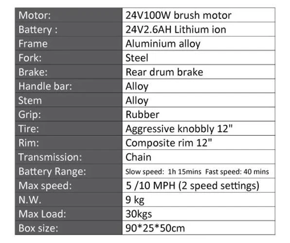 Revvi 12" Bike Kids Electric Powered Balance Motocross 2-6  Years - Image 3 of 4