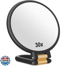 Sifolo 30x Magnifying Mirror, Travel Hand Mirrors with Handle - Double Side H