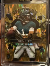 2024 Wild Card 5 Card Draw Stacked Deck Jack Of Hearts Gold Jalen Hurts 1/1