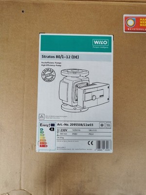 Wilo Stratos 80/1-12 Heizungs Umwälzpumpe Pumpe. Die Pumpe Ist Neu