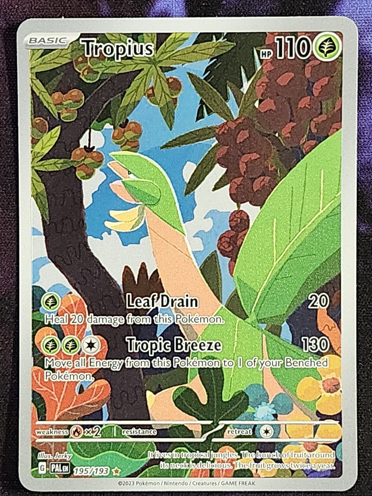 Pokemon Tropius 195/183 Paldea Evolved PAL