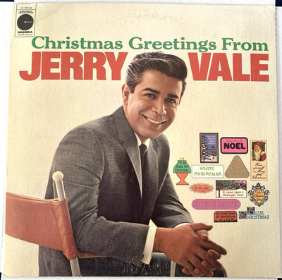 Jerry Vale ''Christmas Greetings from'' Vinyl LP LE -10164 Columbia Ltd Ed. VG+/G+