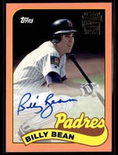 2017 Topps Archives #FFA-BB Billy Bean Fan Favorites Autograph Peach #/150