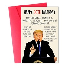 Funny 50th Birthday Card, Great 50th Birthday Gifts, Naughty Birthday Card fo...