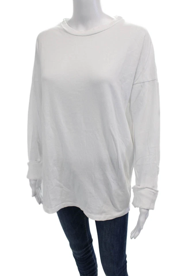 Sudadera Pullover Mujer Emma & Sam Blanca Algodón Manga Larga Talla S Foto 2 de 4