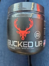 Bucked Up Pre-Workout Powder, Blood Raz, 200 mg Caffeine, 25 Serv. New