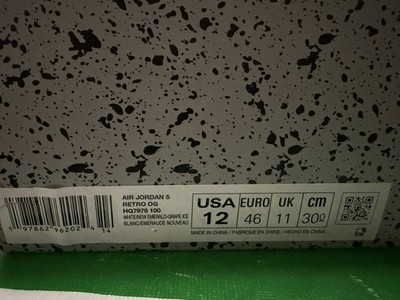 Jordan Air Jordan 5 Retro OG Grape White Emerald Leather HQ7978-100