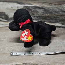 Ty Beanie Babies GiGi Black Poodle Dog 1998, Ages 3 