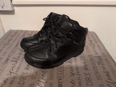 Timberland Kinder Euro Sprint Stiefel Größe 2,5 UK Schwarz Outdoor Sportbekleidung
