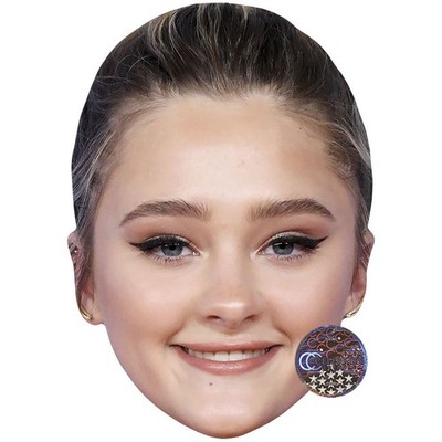 Lizzy Greene Big Head. Größer als das Leben Maske.