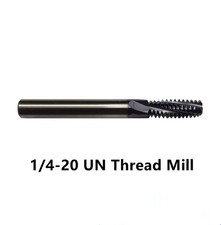 1/4-20 UN CARBIDE THREAD MILL - TiALN COATED