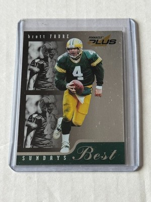 1998 Pinnacle Plus BRETT FAVRE Sunday's Best #11 of 15 Promo Card NFL GB PACKERS