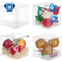 Geschenkbox Transparent 60 StüCk 5X5X5Cm Mit Schutzfilm FüR Schmuck Hochzeit