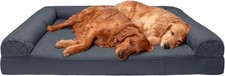 Orthopedic Dog Bed for Large Dogs w/ Removable Bolsters Washable Cover, For