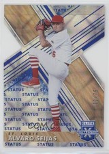 2019 Panini Elite Extra Edition Status Blue Die-Cut 2/75 Alvaro Seijas #158 s3g