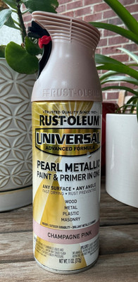 RUST-OLEUM 301537 Any Surface Pearl Metallic Spray Paint & Primer CHAMPAGNE PINK