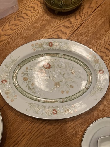 Mikasa Kabuki Serving Set Oval Platter, Serving Bowl, And Gravy Boat - Picture 4 of 6