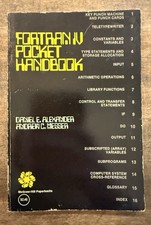 FORTRAN IV Pocket Handbook Daniel Alexander Andrew Messer 1972