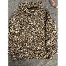 Sonoma Goods For Life Boys Supersoft Marled Hoodie Black White Size 5 Pullover