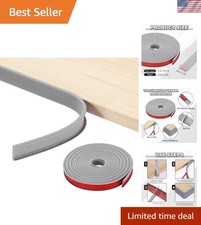 U-Shape Edge Banding, 0.87 Inch x 19.7Ft TPE Self-Adhesive Veneer Edging Trim...