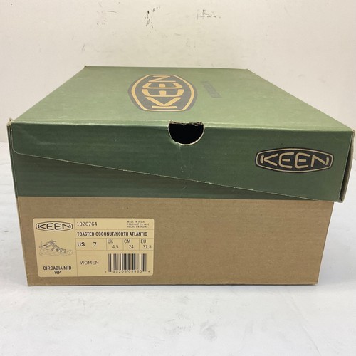 KEEN Women's Mid-Cut Circadia WP Casual Hiking Boots Brown/Turquoise Size 7M - Picture 8 of 8