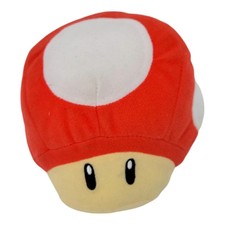 Super Mario Red Mushroom 6" Plush Stuffed Toy W/ Sound Effect 2019 Nintendo