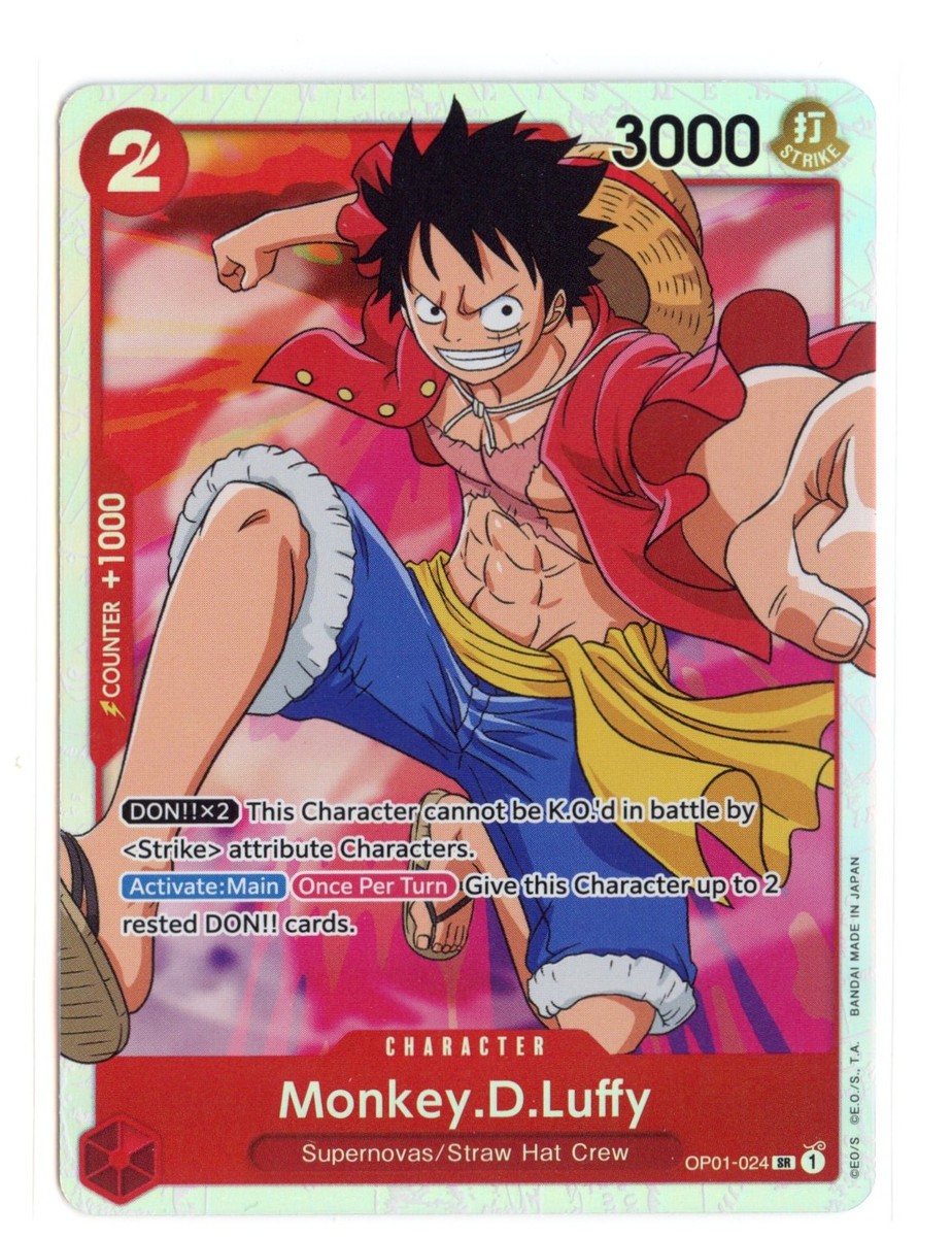Monkey.D.Luffy (024) OP01-024 SR Foil One Piece Romance Dawn