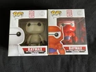 Disney Big Hero 6 Funko Pop Baymax 6" 111 & Armored Baymax 6" 112 VAULTED