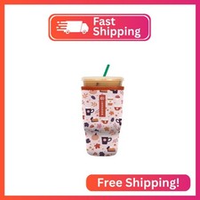 Sok It JavaSok Iced Coffee  Cold Soda Insulated Neoprene Cup Sleeve PSL, Large