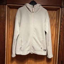The North Face Women  s Small Sibley Fleece Hooded White Heather