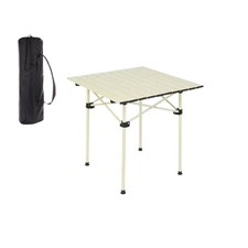 Tavolino Pieghevole Salvaspazio Tavolo Alluminio 50x50x50 cm Portatile Campeggio