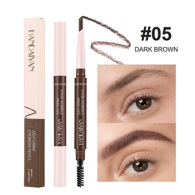 Dual Tip Eyebrow Pencil Water Resistant Smooth Powder Formula For Perfect Brows