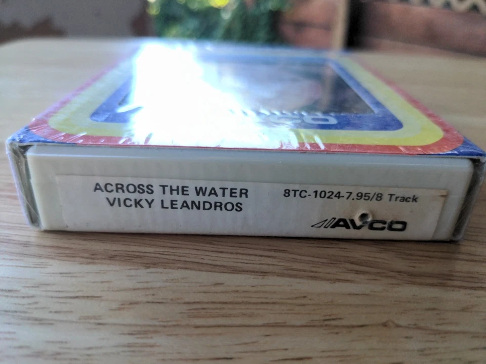 Rare NOS Vicky Leandros Across The Water 8 Track Tape Selaed Avco NEW - Image 2 of 4