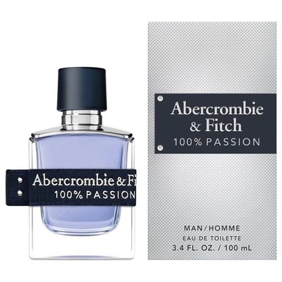 100% PASSION BY ABERCROMBIE&FITCH-MEN-EDT-SPRAY-3.4 OZ-100 ML-AUTHENTIC-USA