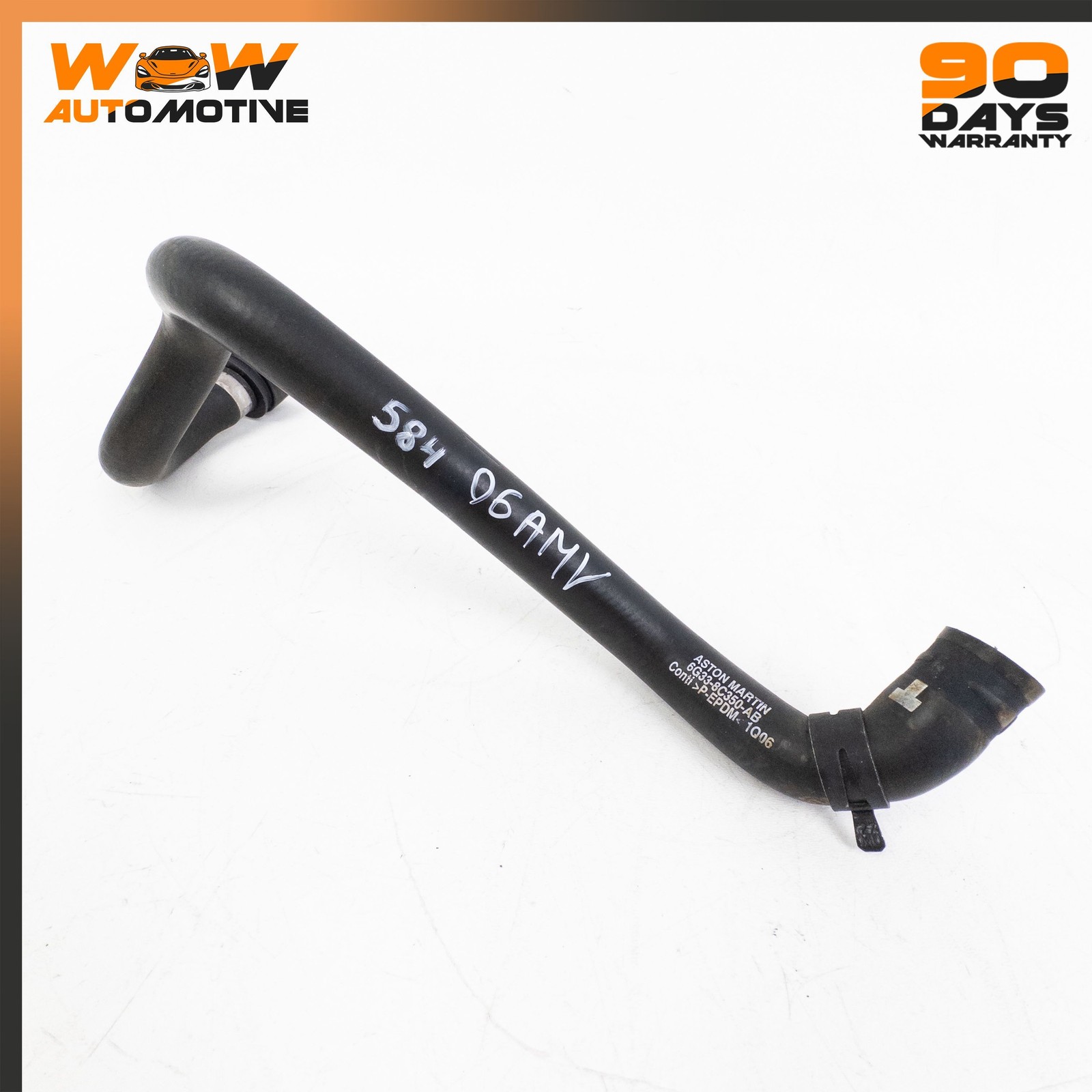 06-16 ASTON MARTIN V8 VANTAGE EXPANSION OVERFLOW TANK COOLANT WATER HOSE OEM