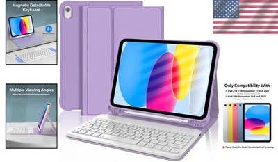Ipad 11Th (A16 11-Inch) Case with Keyboard, Wireless Ipad 10Th