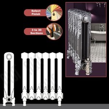Traditional Cast Iron Radiators REGAL 540mm(h) 3-30 Sections(w) Choose Finish