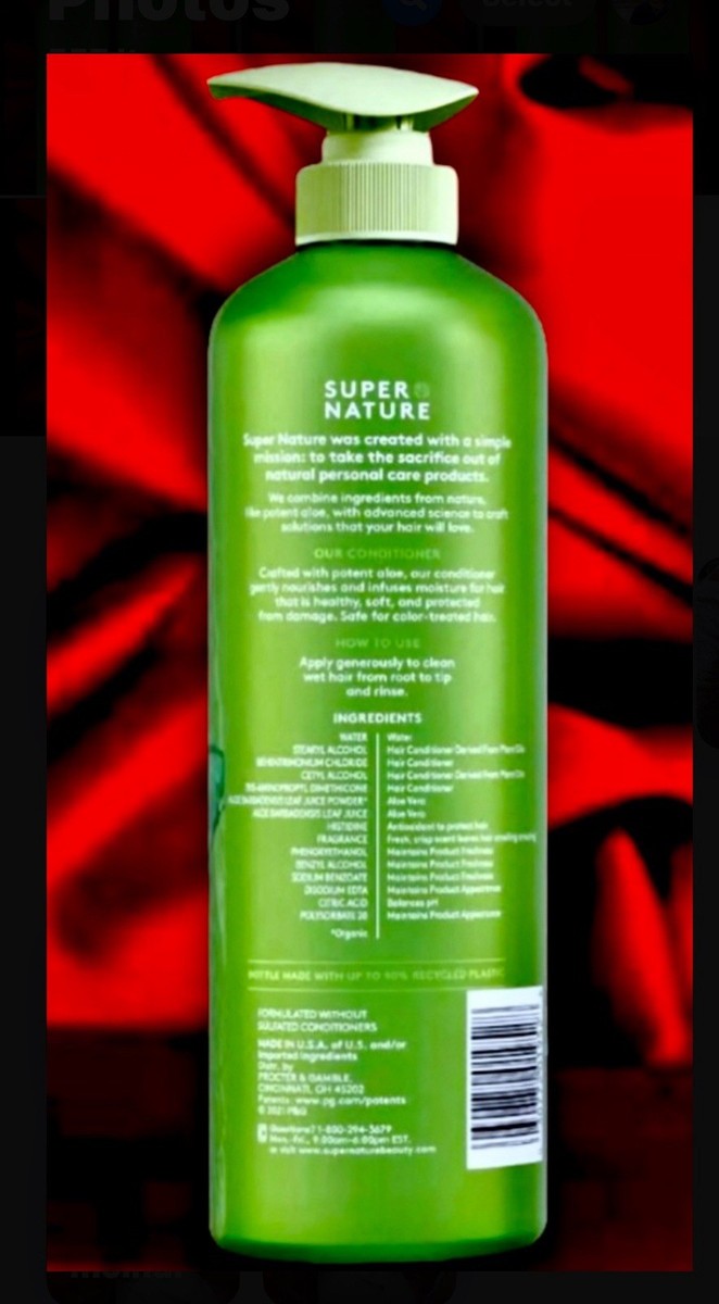 Super Nature Potent Aloe Conditioner Jumbo 888ml/30ml Organic | eBay