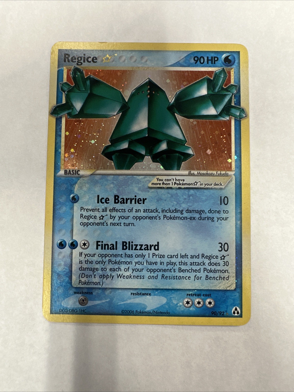 Regice Star ex Legend Maker 90/92 MP