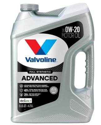 Valvoline Advanced Full Synthetic SAE 0W-20 Motor Oil 5 QT