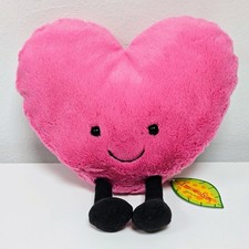 Jellycat Amuseables Large Pink Heart NEW With Tags
