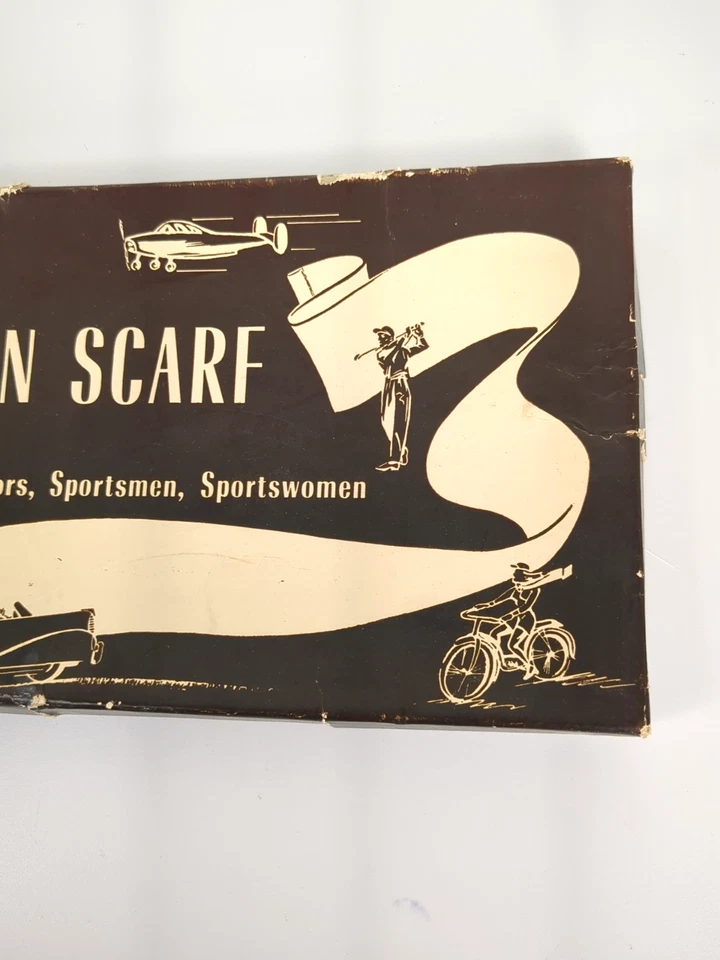 Vintage Roy Paris Parachute Nylon Scarf Aviators Sportsmen Motorcycle MCM - Image 4 of 4